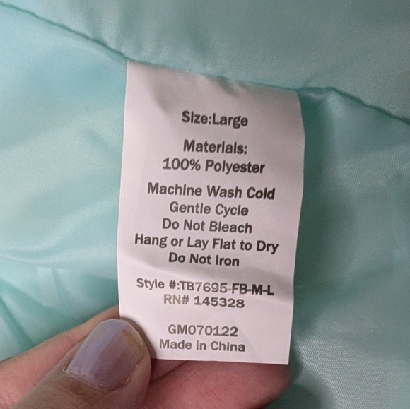 NWT Pawsitively Fun Large Light Blue Pet Jacket "Warm & Cozy Sherpa" - Picture 6 of 7